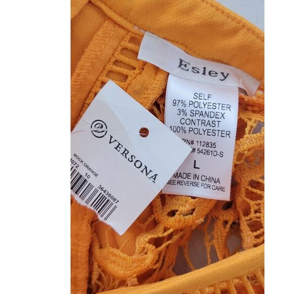 Esley Dress Womens Large Lace Embellished Sleeveless Dress Fun Summer NWT - Picture 7 of 8